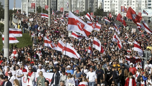 fullas da demonstrants cun la bandiera alv-cotschen-alva fullas da demonstrants cun la bandiera alv-cotschen-alva