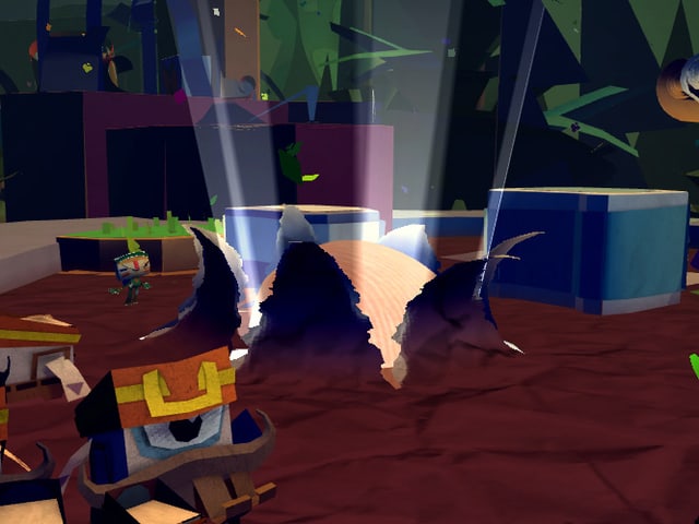 Spielszene aus «Tearaway» Spielszene aus «Tearaway»