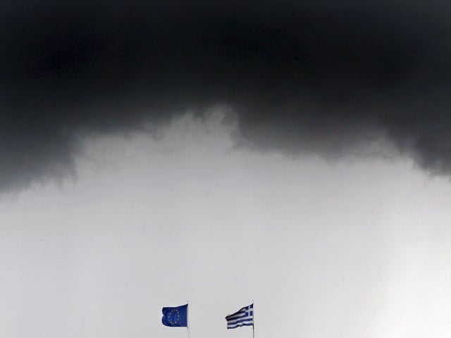 EU/GRE-Flaggen EU/GRE-Flaggen
