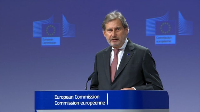 EU-Kommissar Johannes Hahn EU-Kommissar Johannes Hahn