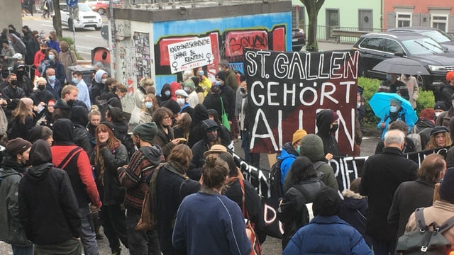 1. Mai-Demonstrationen in St. Gallen. 1. Mai-Demonstrationen in St. Gallen.