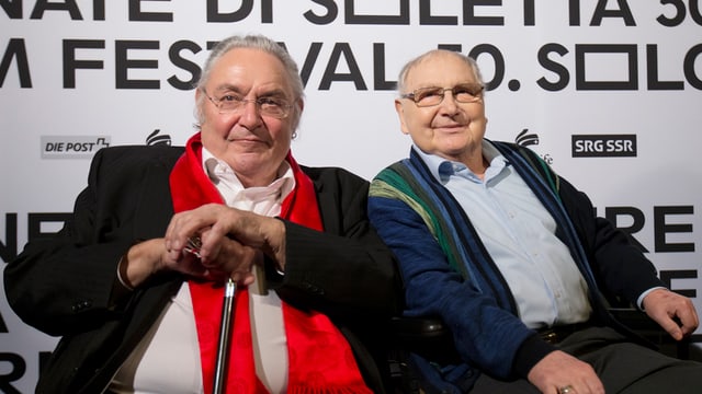 Mathias Gnädinger (san.) als Dis da film a Soloturn, nua ch'è è vegnì undrà cun il “Prix du Public”. Mathias Gnädinger (san.) als Dis da film a Soloturn, nua ch'è è vegnì undrà cun il “Prix du Public”.