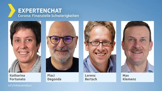 Porträts der vier Chatexperten Porträts der vier Chatexperten