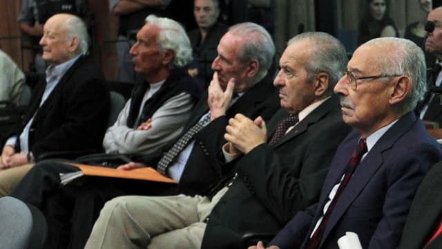Mehrere Angeklagte im Prozess zur Operation Condor. (2013) Mehrere Angeklagte im Prozess zur Operation Condor. (2013)