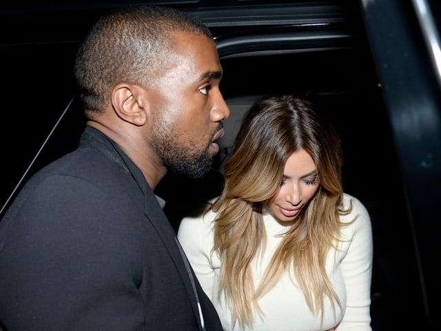 Kanye West und Kim kardashian