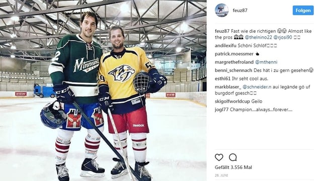 «Fast wie die Profis», schreibt Beat Feuz dazu. «Fast wie die Profis», schreibt Beat Feuz dazu.