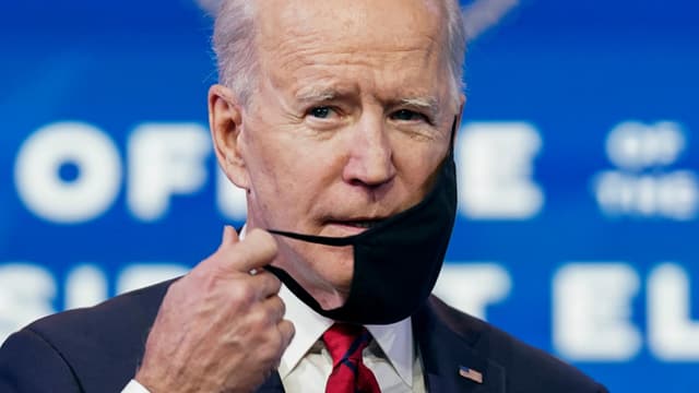 Biden mit Maska Biden mit Maska