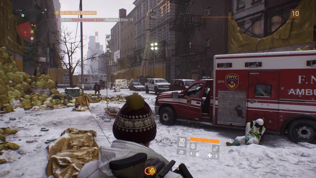 Überreste der Quarantäne, ein getöteter Helfer for einem Ambulanzfahrzeug. Überreste der Quarantäne, ein getöteter Helfer for einem Ambulanzfahrzeug.