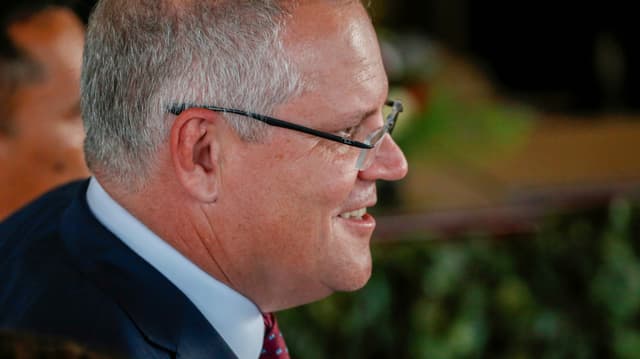 Stand in der Kritik wegen seiner Familienferien: Scott Morrison. Stand in der Kritik wegen seiner Familienferien: Scott Morrison.