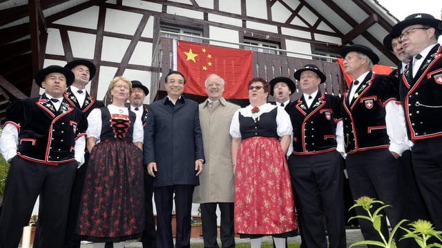 Grosser Empfang für Chinas Premierminister Li Keqiang in Embrach. Grosser Empfang für Chinas Premierminister Li Keqiang in Embrach.