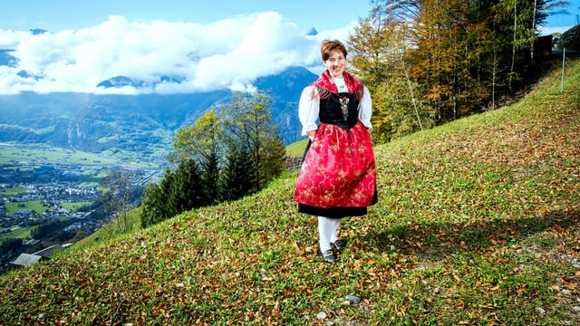 Portrait der Landfrau Theres Marty aus Bürglen, UR Portrait der Landfrau Theres Marty aus Bürglen, UR