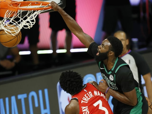 Jaylen Brown (rechts). Jaylen Brown (rechts).