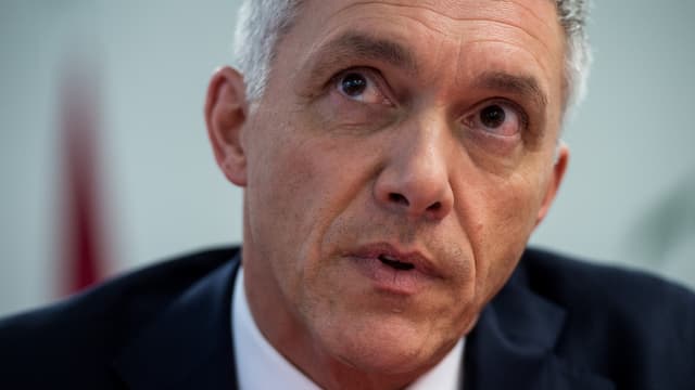 Bundesanwalt Lauber an einer Medienkonferenz in Bern. Bundesanwalt Lauber an einer Medienkonferenz in Bern.