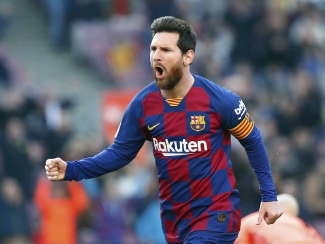 Lionel Messi vom FC Barcelona. Lionel Messi vom FC Barcelona.