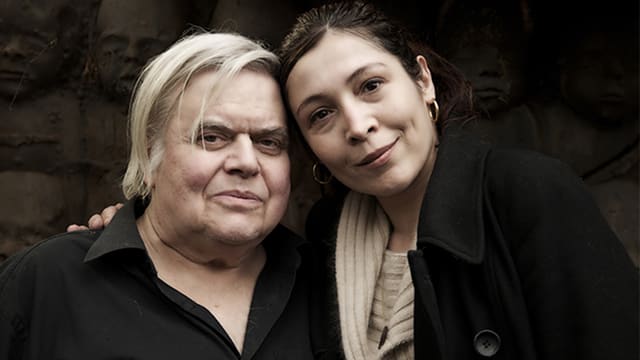 HR Giger mit seiner Frau Carmen Giger. HR Giger mit seiner Frau Carmen Giger.