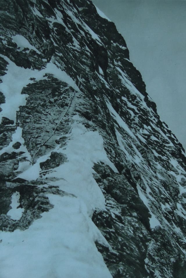 Matterhorn-Schulter. Die Absturzstelle. Matterhorn-Schulter. Die Absturzstelle.