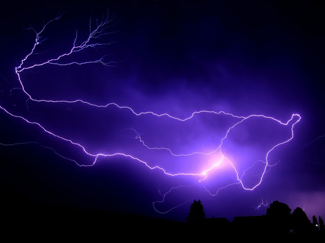 Blitz am Nachthimmel Blitz am Nachthimmel