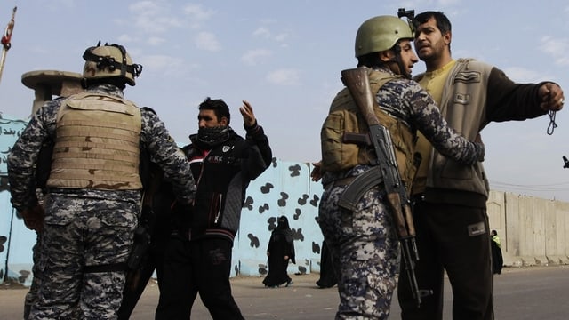 Kontrolle im Irak. Kontrolle im Irak.