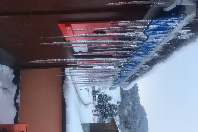 Eiszapfen.