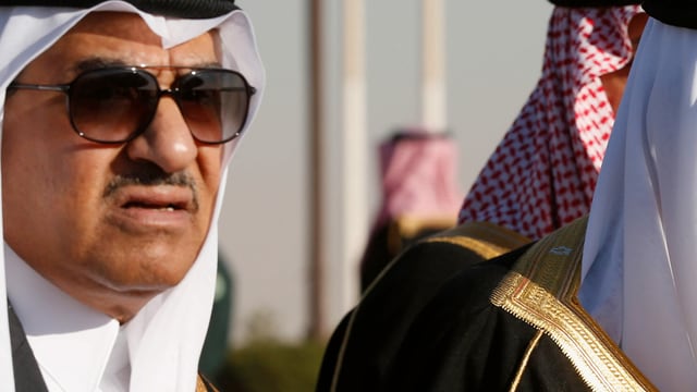 Mohammed Bin Najef (links) in einer gemeinsamen Aufnahme mit Bin Salman. Mohammed Bin Najef (links) in einer gemeinsamen Aufnahme mit Bin Salman.
