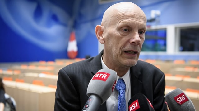 Daniel Koch gibt ein Interview Daniel Koch gibt ein Interview