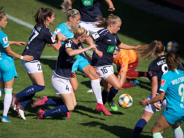 Potsdam-Abwehrspielerinnen