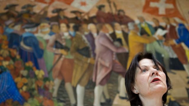 Esther Waeber-Kalbermatten im Walliser Kantonsparlament. Esther Waeber-Kalbermatten im Walliser Kantonsparlament.