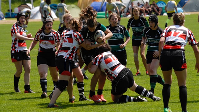 Frauen spielen Rugby Frauen spielen Rugby
