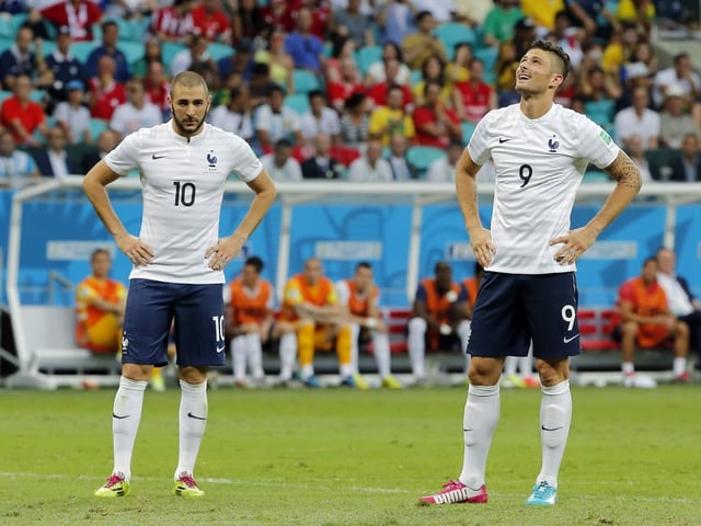 Karim Benzema und Olivier Giroud. Karim Benzema und Olivier Giroud.