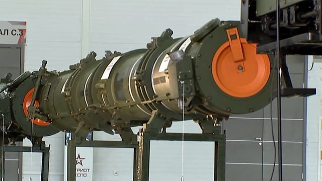 Die russische Rakete in einer Ausstellung. Die russische Rakete in einer Ausstellung.