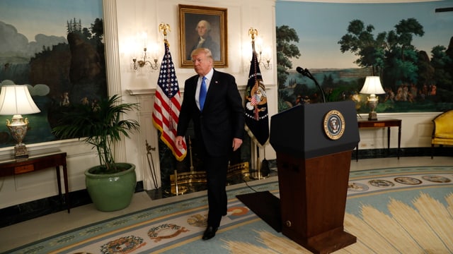 Trump im Weissen Haus. Trump im Weissen Haus.