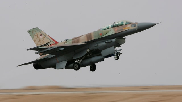 Ein Flugzeug der israelischen Luftwaffe. Ein Flugzeug der israelischen Luftwaffe.