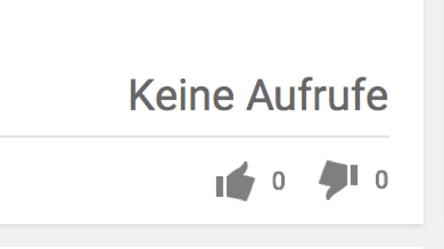Der View-Counter auf Youtube steht auf 0 Der View-Counter auf Youtube steht auf 0