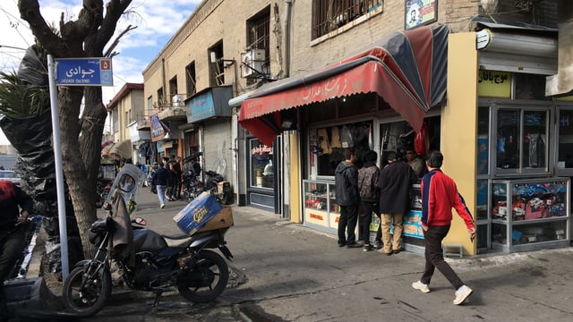 Strasse in Teheran. Strasse in Teheran.