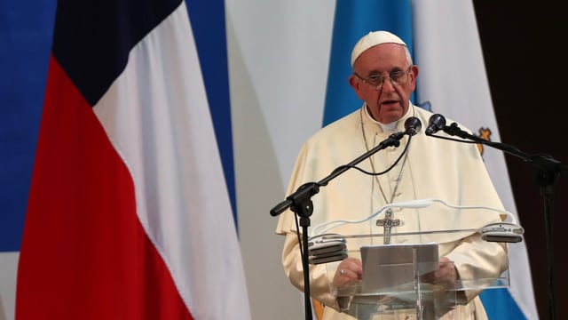 Beim Chile-Besuch stellte sich der Papst hinter den Klerus. Das änderte sich schon auf der Heimreise. Beim Chile-Besuch stellte sich der Papst hinter den Klerus. Das änderte sich schon auf der Heimreise.
