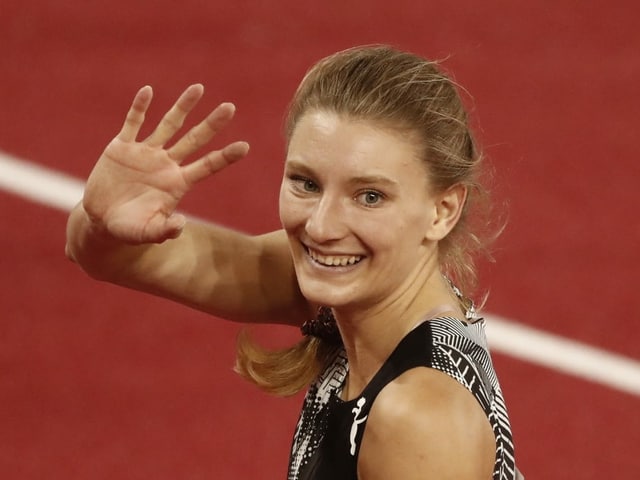 Ajla del Ponte gewinnt nach dem Diamond League Meeting in Monaco auch die 100 m in Polen. Ajla del Ponte gewinnt nach dem Diamond League Meeting in Monaco auch die 100 m in Polen.