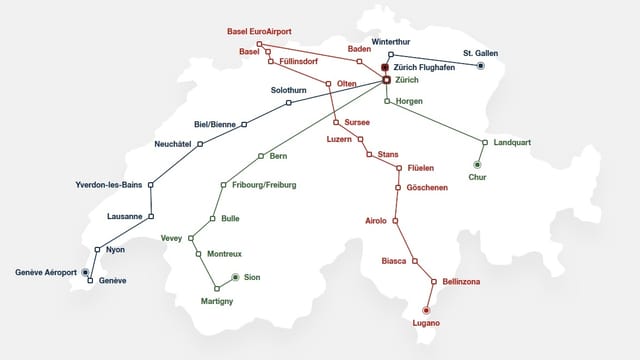 Das Streckennetz der neuen Fernbusse Das Streckennetz der neuen Fernbusse