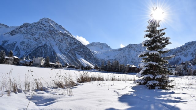 Verschneites Arosa. Verschneites Arosa.