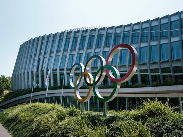 Der IOC-Sitz in Lausanne. Der IOC-Sitz in Lausanne.