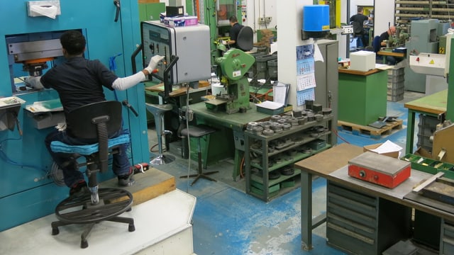 Maschinen bei der Firma Gravura Maschinen bei der Firma Gravura