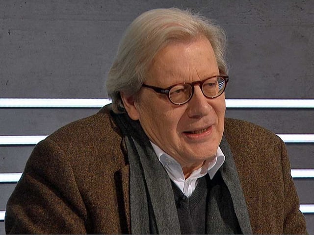 Georg Kohler am Expertentisch. Georg Kohler am Expertentisch.