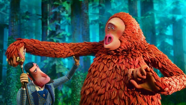 Affenartige Kreatur und Mensch Animation Affenartige Kreatur und Mensch Animation