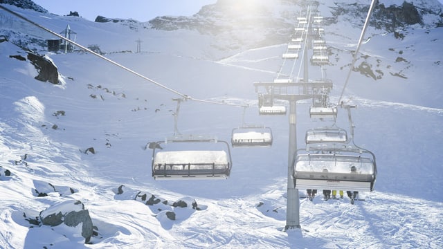 Skilift in Saas-Fee Skilift in Saas-Fee
