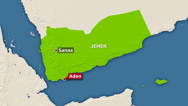 Carta dal Jemen cun nudà Aden e Sanaa Carta dal Jemen cun nudà Aden e Sanaa