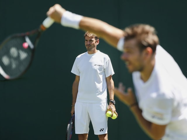 Yannick Fattebert und Stan Wawrinka. Yannick Fattebert und Stan Wawrinka.