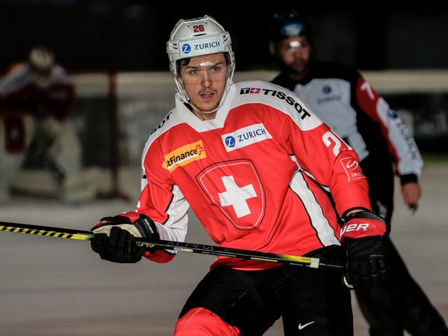 U20-Nationalspieler David Aebischer. U20-Nationalspieler David Aebischer.