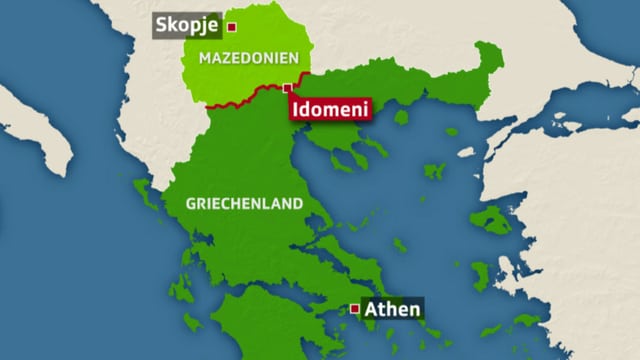 Karte Griechenland-Mazedonien Karte Griechenland-Mazedonien