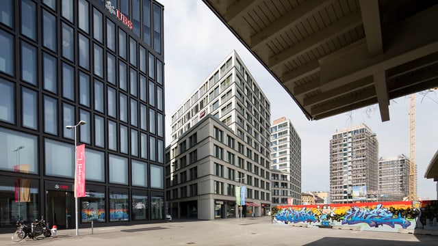 Europa-Allee in Zürich. Europa-Allee in Zürich.