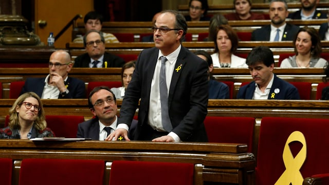 Turull im Parlament. Turull im Parlament.