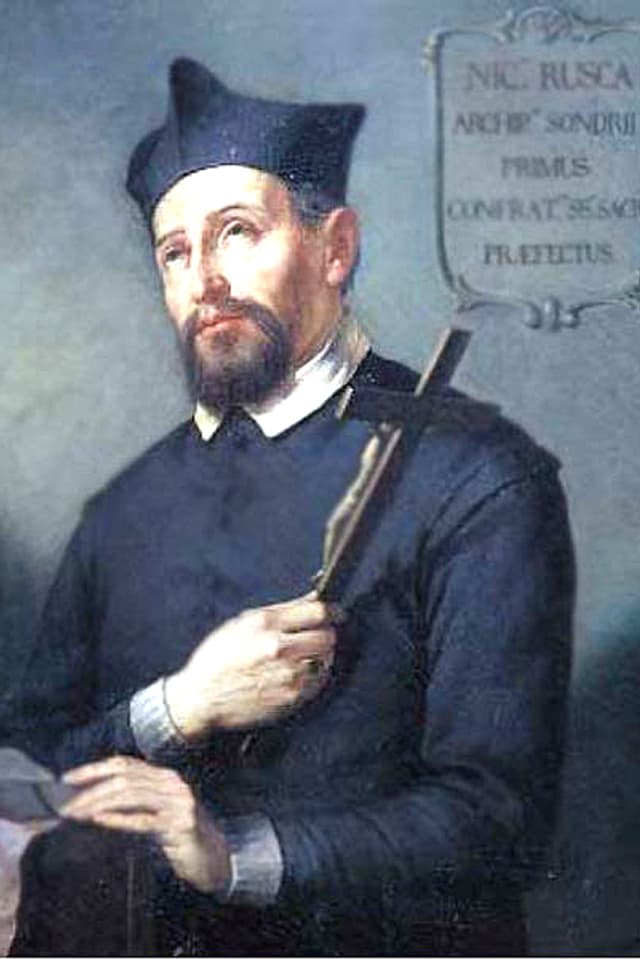 Gemaltes Porträt von Nicolò Rusca Gemaltes Porträt von Nicolò Rusca